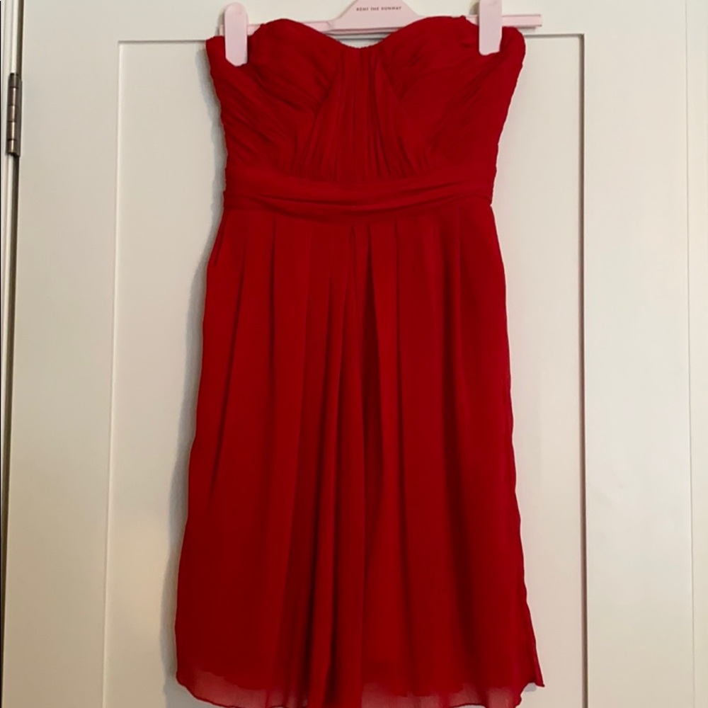 Red designer gown